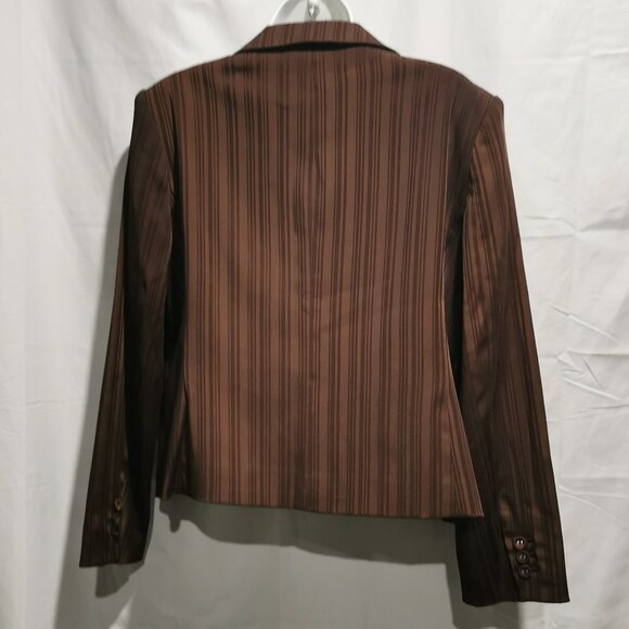 Tonal Striped Blazer Size 16P EUC #138 - Picture 3 of 6